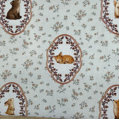Popelín Infantil Sweet Animales del Bosque, 1