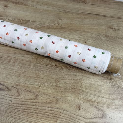 Popelín Infantil Sweet Estrellas Multicolor y Rayas 1