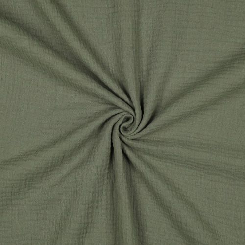 Doble Gasa Bambula Verde Oliva 1