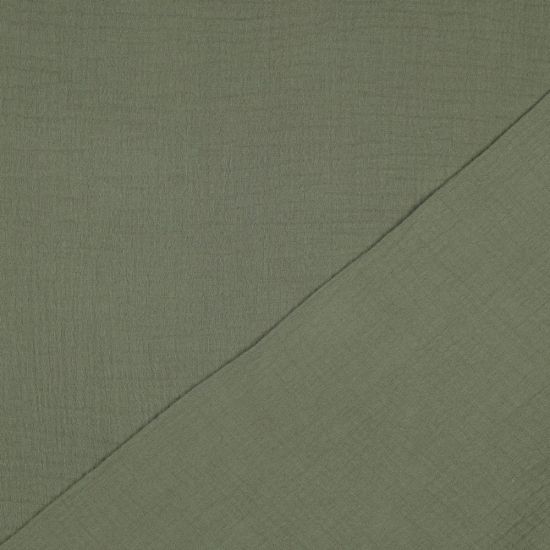 Doble Gasa Bambula Verde Oliva