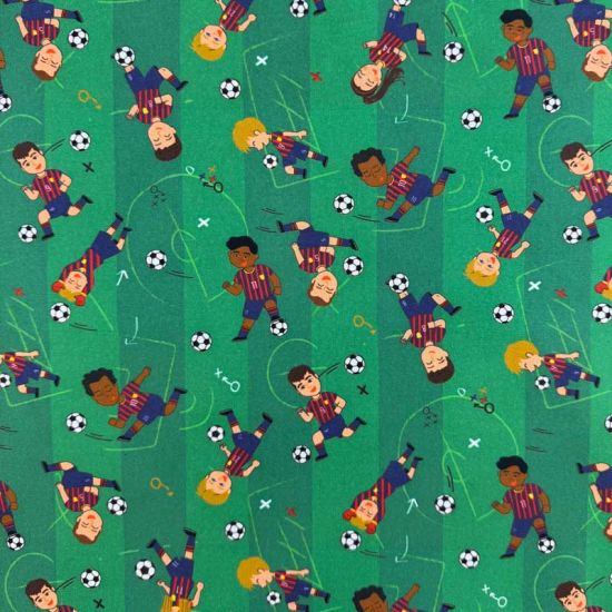 Popelín Infantil Pasión Futbolera Culé.