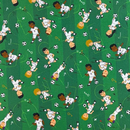 Popelín Infantil Pasión Futbolera Merengue