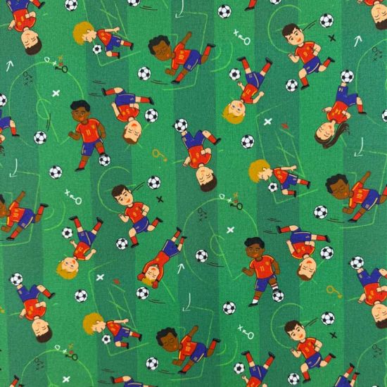 Popelín Infantil Pasión Futbolera La Roja.