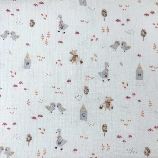 Doble Gasa Infantil Brina Gris