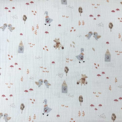 Doble Gasa Infantil Brina Gris