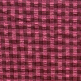 Vichy Bitono Granate y Rosa