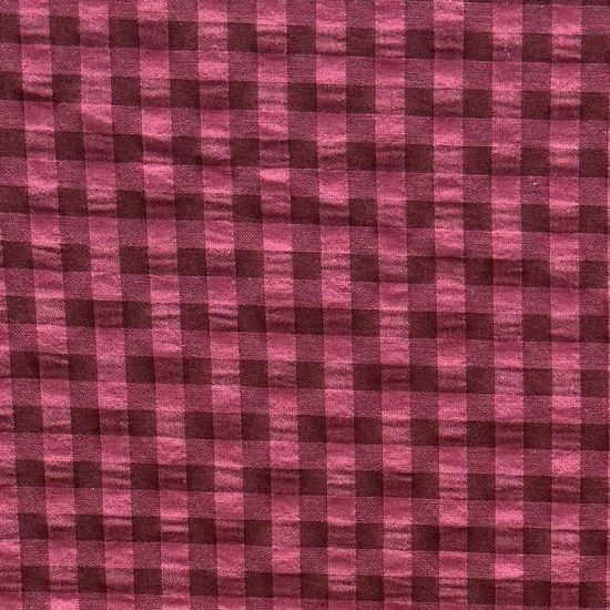 Vichy Bitono Granate y Rosa