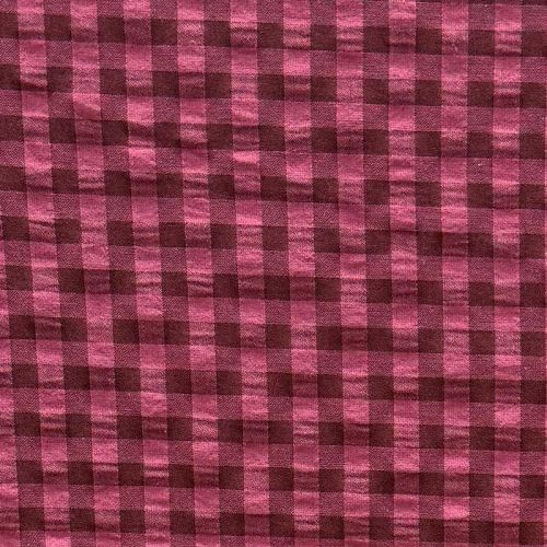 Vichy Bitono Granate y Rosa