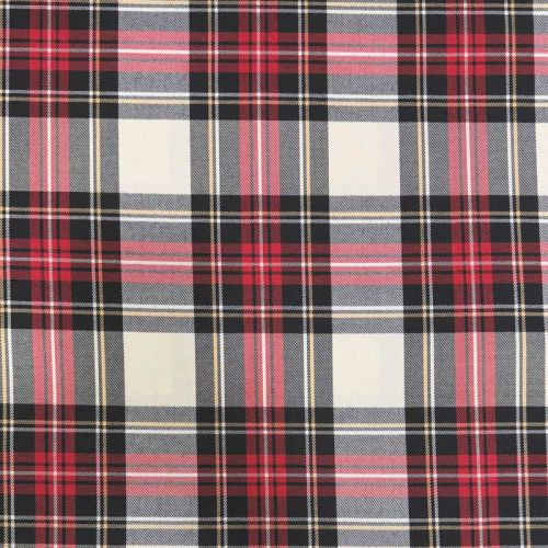 Sarga Tartán Inverness Rojo y Crudo