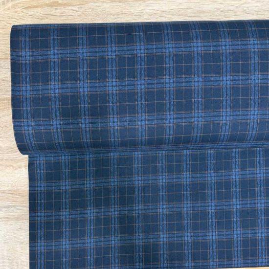 Sarga Tartán Loch Lomond Navy, Azul Jeans y Camel 2