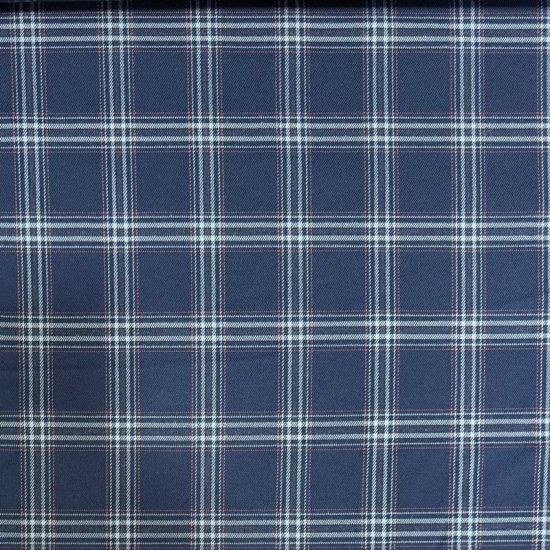 Sarga Tartán Dundee Navy, Gris y Rojo con Elastán