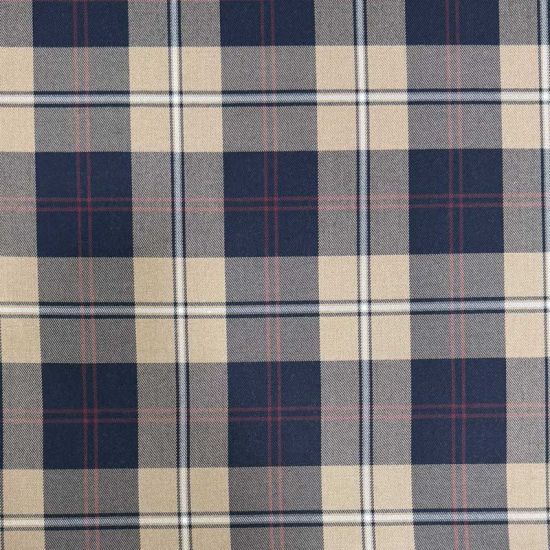 Sarga Tartán Perth Navy y Beige con Elastán