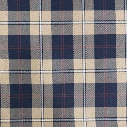 Sarga Tartán Perth Navy y Beige con Elastán