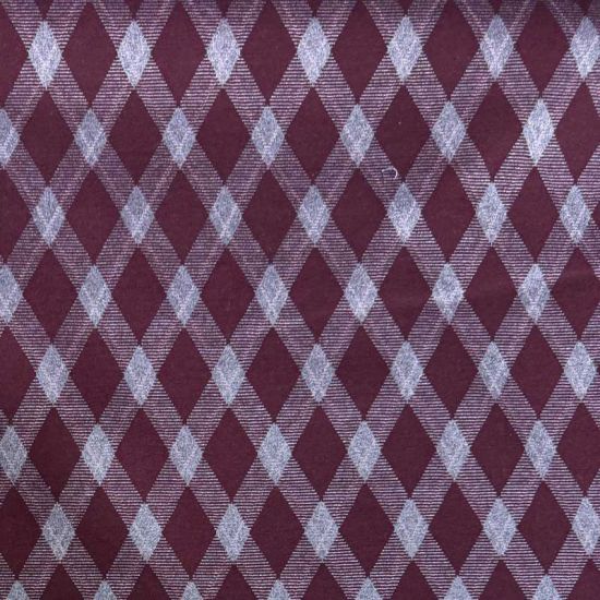 Punto Jacquard Rombos Argyle Granate.