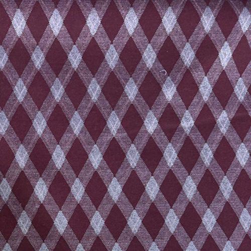 Punto Jacquard Rombos Argyle Granate.