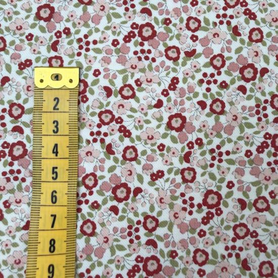 Viyela Mini Floral Teverga Granate 2
