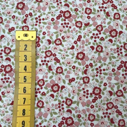 Viyela Mini Floral Teverga Granate 2