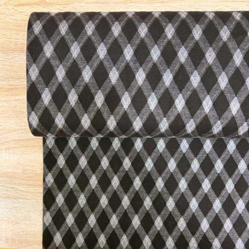 Punto Jacquard Rombos Argyle Marrón y Gris | Traetela
