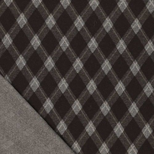 Punto Jacquard Rombos Argyle Marrón