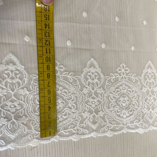 Tul Isabella Cenefas Bordadas Blanco 1