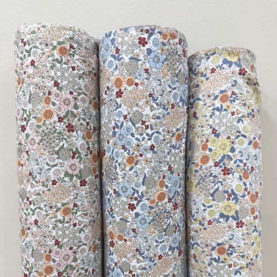 Viyela Floral Luarca Azul 2