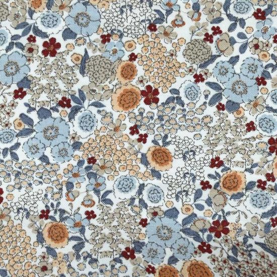 Viyela Floral Luarca Azul