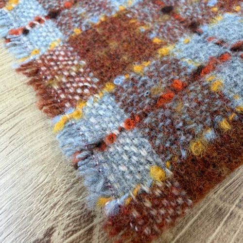 Tweed azul y marrón – Tejido para abrigos, chaquetas y trajes