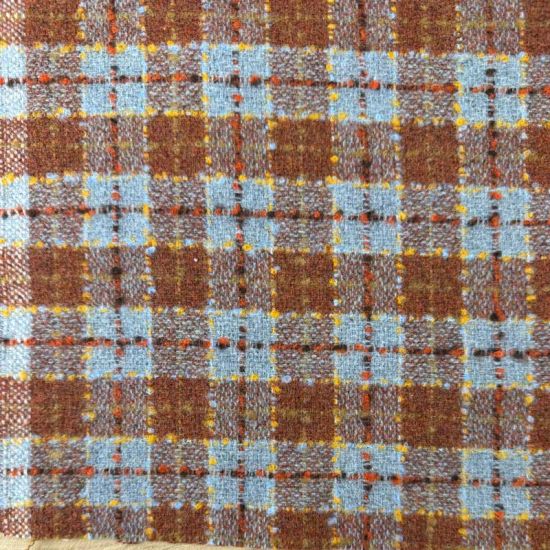 Tweed azul y marrón – Tejido para abrigos, chaquetas y trajes