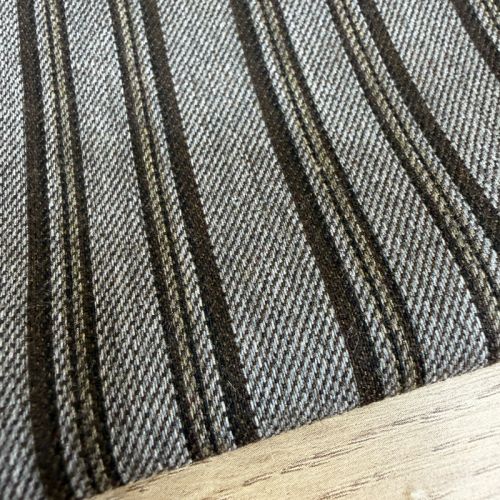 Sarga de Rayas Finas Marrón y Gris 1