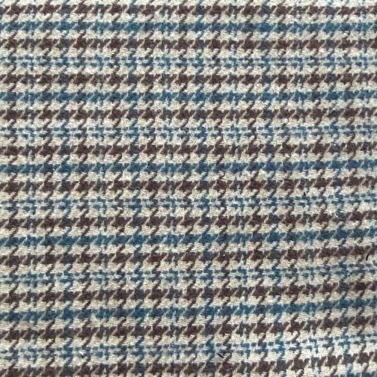 Lana Pata de Gallo Marrón y Petroleo