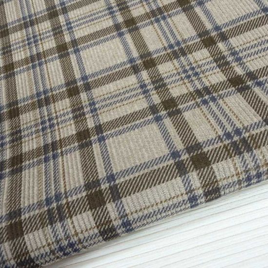 Pana Fina de Cuadros Aínsa Beige Marrón y Azul 1