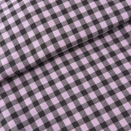 Vichy Bicolor Gris Humo y Lila 5 mm