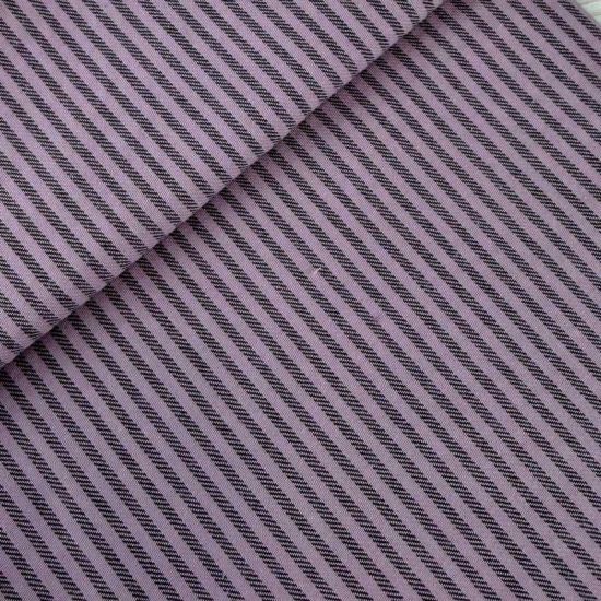 Tela de Rayas Gris Humo y Lila 2,5 mm