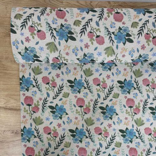 Gobelino Jacquard Wildbloom Blanco Roto Floral  3