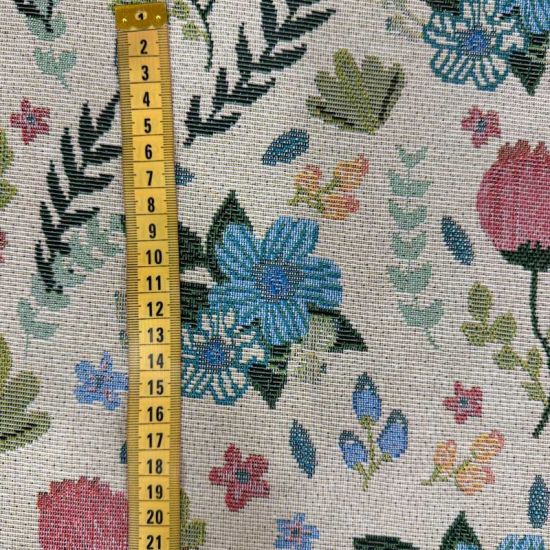 Gobelino Jacquard Wildbloom Blanco Roto Floral  5