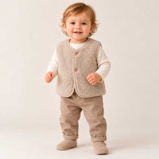Borreguito Teddy Beige Piedra para Abrigos | Traetela