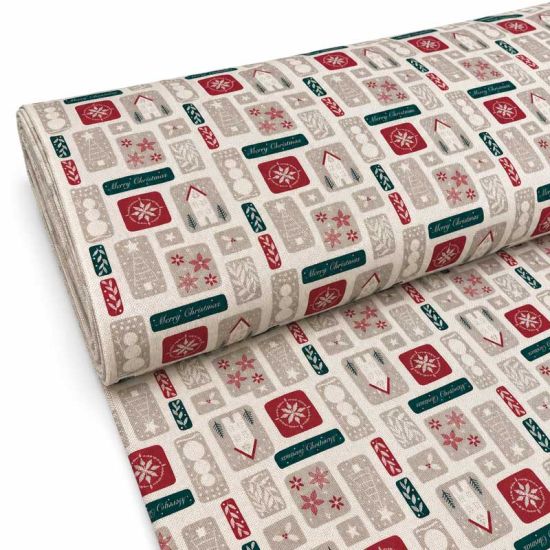 Algodón Patchwork Navideño Verde y Granate | Traetela
