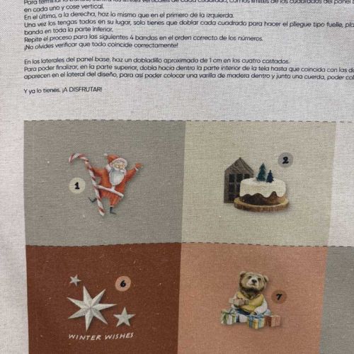 Panel Calendario de Adviento Merry Christmas 4
