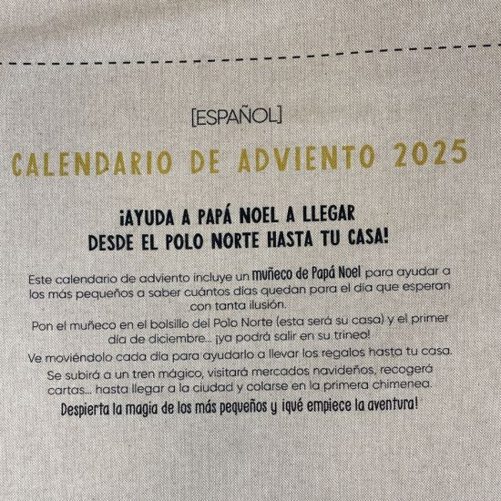 Panel Calendario de Adviento Santa – Pueblo Navideño 3