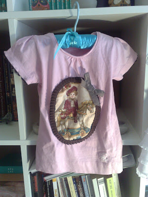 CAMISETA TELA VINTAGE CON NIÑOS