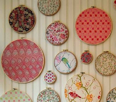 DECORAR CON TELA Y BASTIDORES