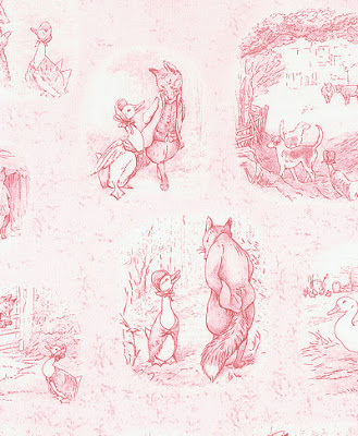 TOILE DE JOUY BEATRIX POTTER