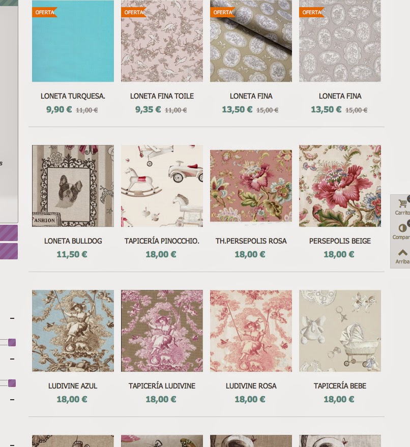 LAS CLÁSICAS TELAS DE TAPICERÍA…¡FUNCIONANDO!