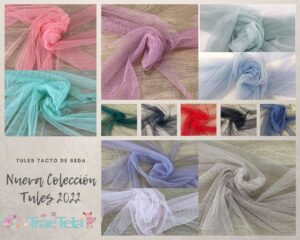 Tules tacto de seda para velo de novia, vestidos de novia y ceremonia. https://www.traetela.com/246-tul